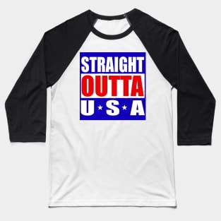 USA United States America Straight outta Baseball T-Shirt